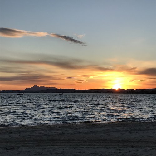 sunset  romantic  sea