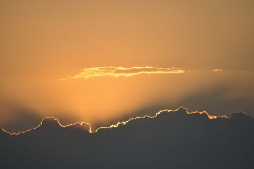 sunset sky clouds