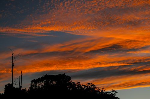 sunset sky clouds