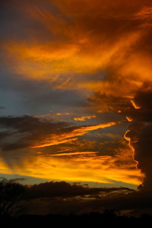 sunset sky clouds