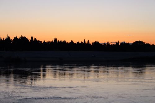 sunset silhouette sky