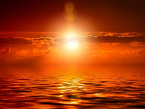 sunset cloud meditation