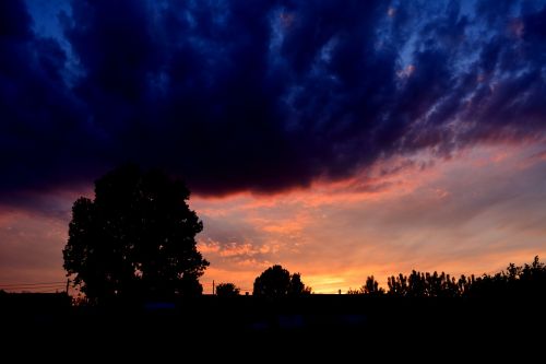 sunset cloud night