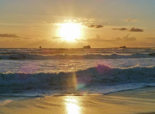 sunset ocean abendstimmung