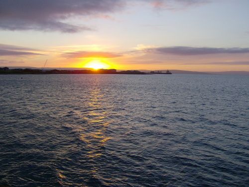 sunset orkney scotland