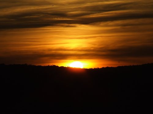 sunset evening sky afterglow