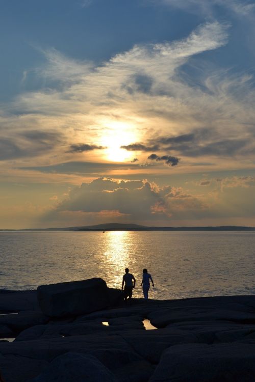 sunset peggy's cove nova scotia