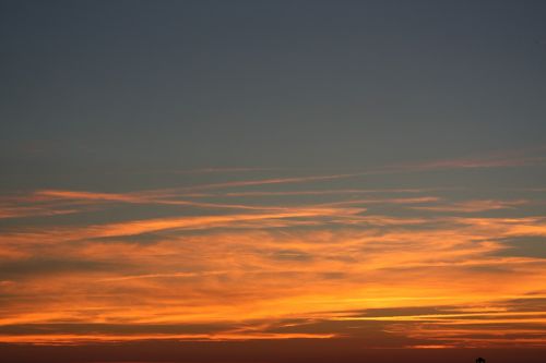 sunset evening clouds