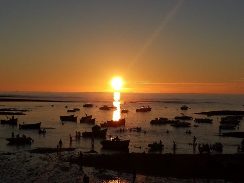 sunset casablanca beach