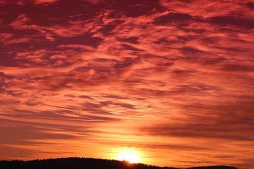 sunset sky evening sky