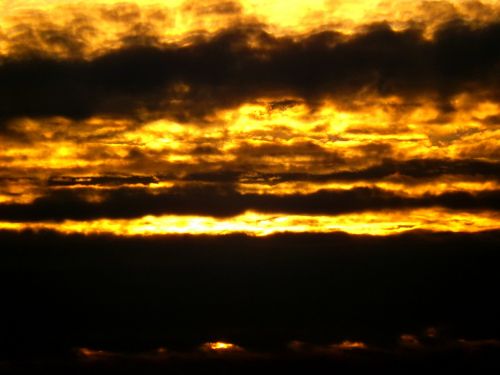 sunset sun cloud
