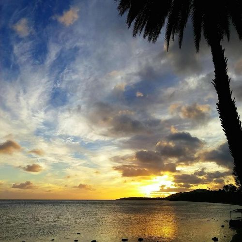 sunset paradise island