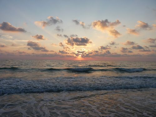 sunset landscape ocean