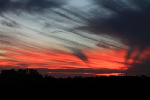 sunset sky eventide