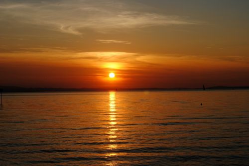 sunset lake constance abendstimmung