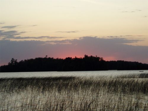 sunset lake summer