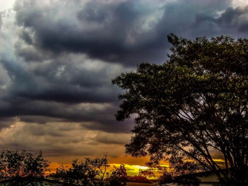 sunset sky clouds