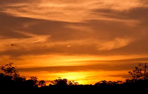 sunset sky clouds