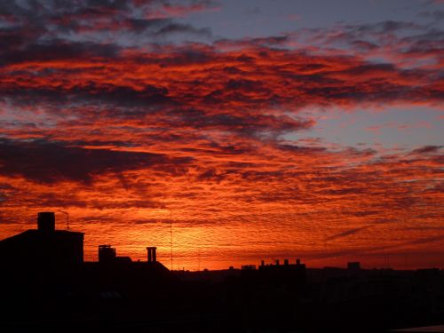 sunset dawn madrid