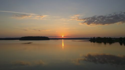 sunset summer finland