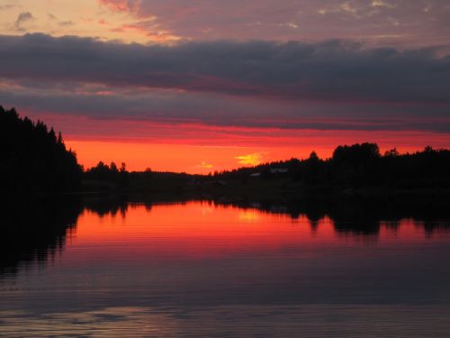 sunset evening summer