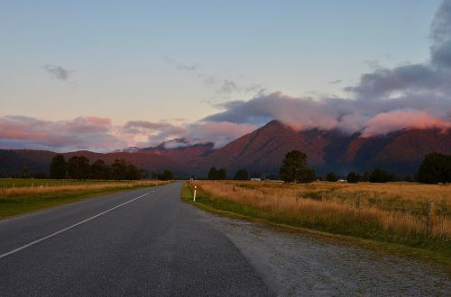 sunset new zealand the scenery