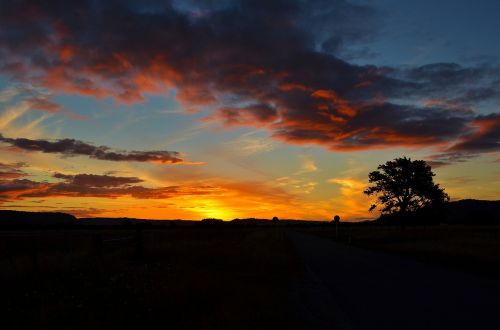 sunset the scenery new zealand