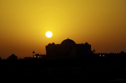 sunset dusk silhouette