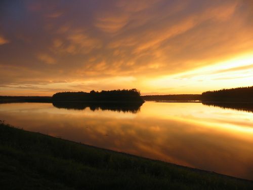 sunset golden colorful