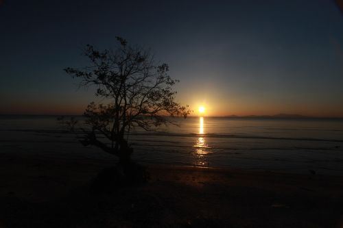 sunset evening landscape