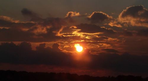 sunset summer clouds