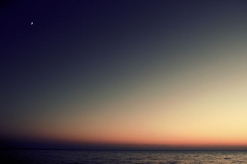 sunset ocean sea
