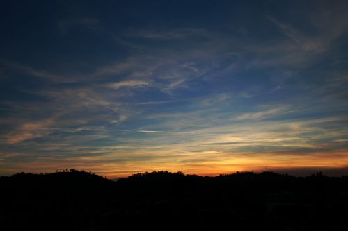 sunset sky cloud
