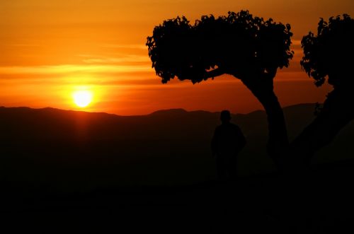 sunset italy tuscany