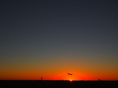 sunset adelaide airport south australia