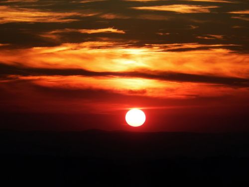 sunset switzerland landscape