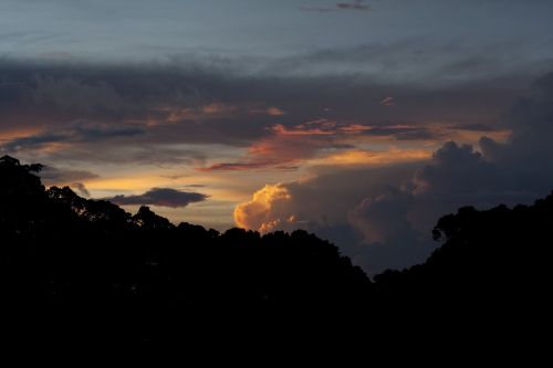 sunset landscape sky