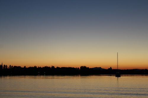 sunset lake constance radolfzell