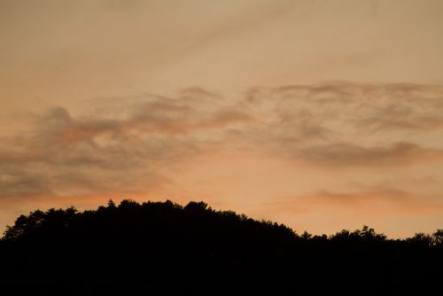 sunset clouds sea