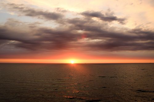 sunset sky clouds