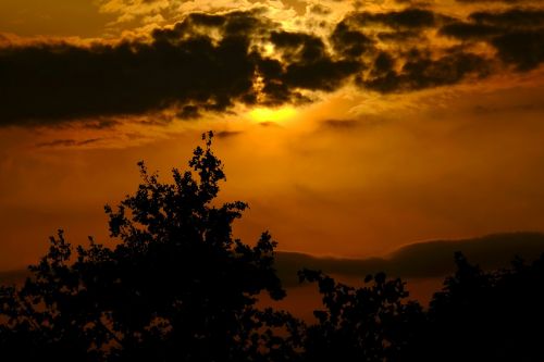 sunset abendstimmung sky