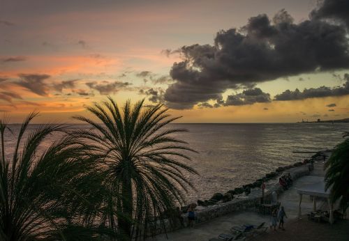 sunset caribbean curacao