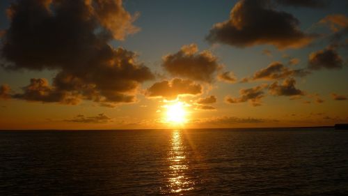 sunset sea landscape