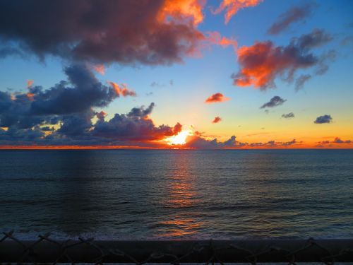 sunset sunrise clouds