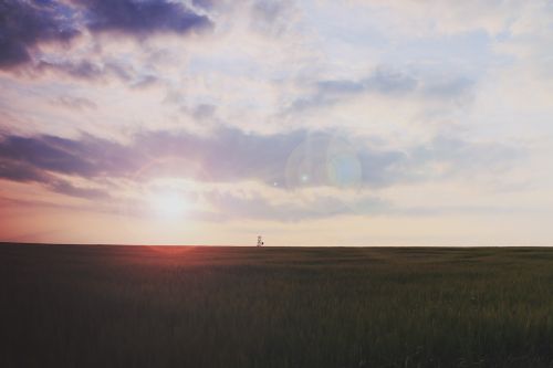 sunset sky clouds