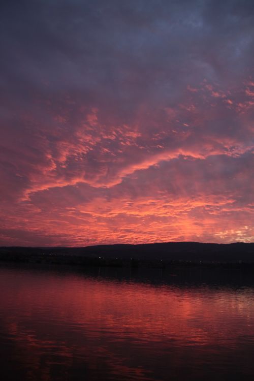 sunset danube river