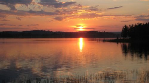 sunset finland abendstimmung