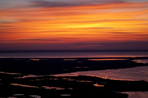 sunset seascape twilight