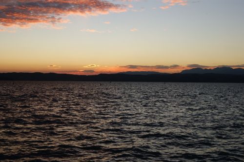 sunset lake sirmione