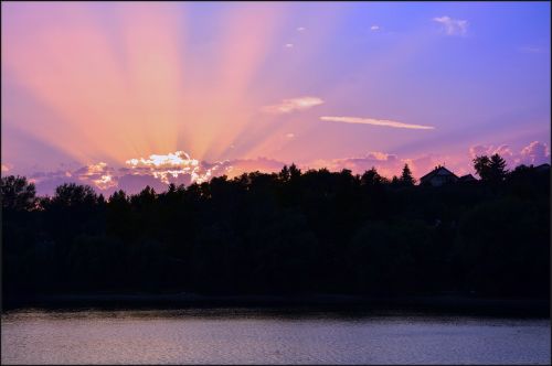 sunset autumn light